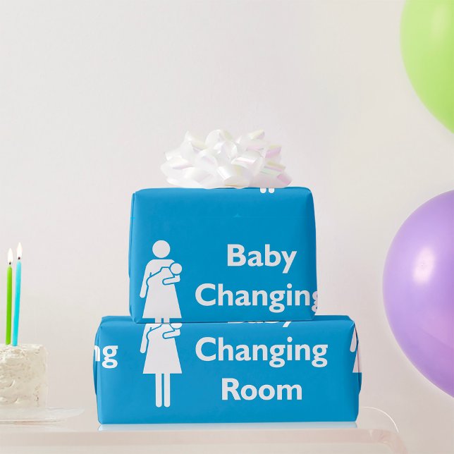 Papier Cadeau Bébé Changement de chambre Signer avec le parent e (Créateur téléchargé)