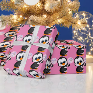 Papier Cadeau Bébé filles premier papier d'emballage de Noël