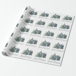 Papier Cadeau Bébé forestier Il fait froid à l’extérieur du Baby