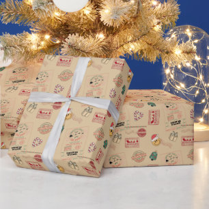 Papier Cadeau Bébé livraison Santa personnalisé mignon