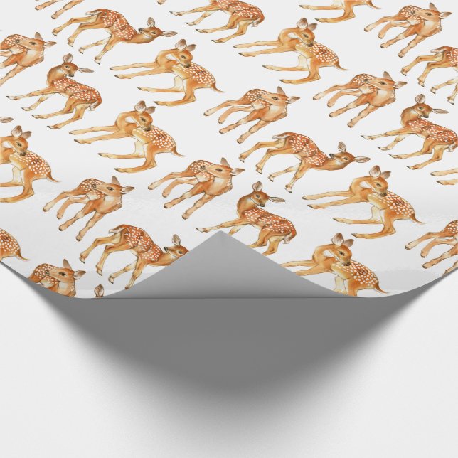 Papier Cadeau Bébé mignon cerf (Coin)