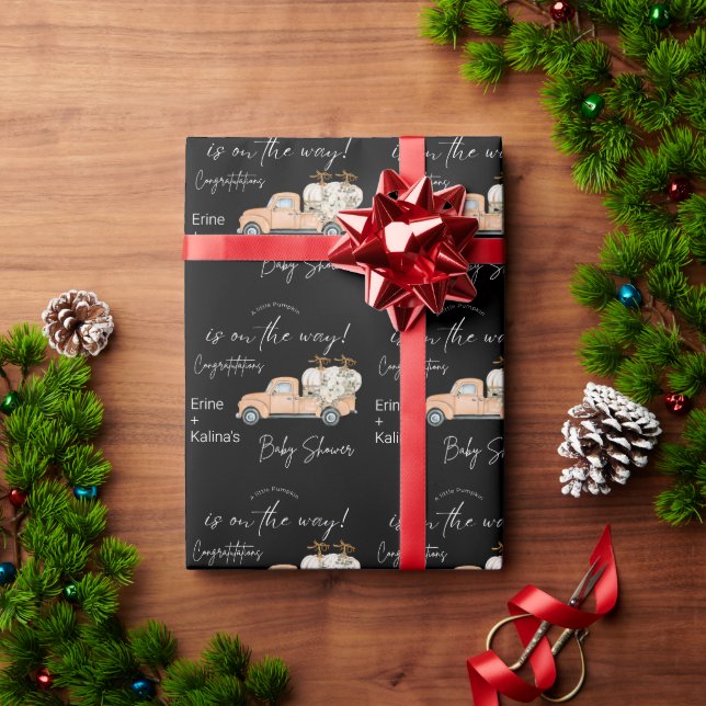 Papier Cadeau Bébé Précieux sur le chemin Baby shower (Cadeau de vacances)
