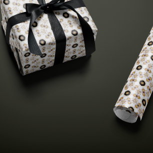 Papier Cadeau Bedazzzzzed ivoire & or Elegant Renaissance Reveri