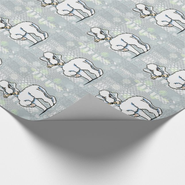 Papier Cadeau Bedlington Terrier Rosie (Coin)