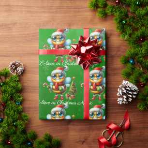 Papier Cadeau BEElieve In Christmas Magic