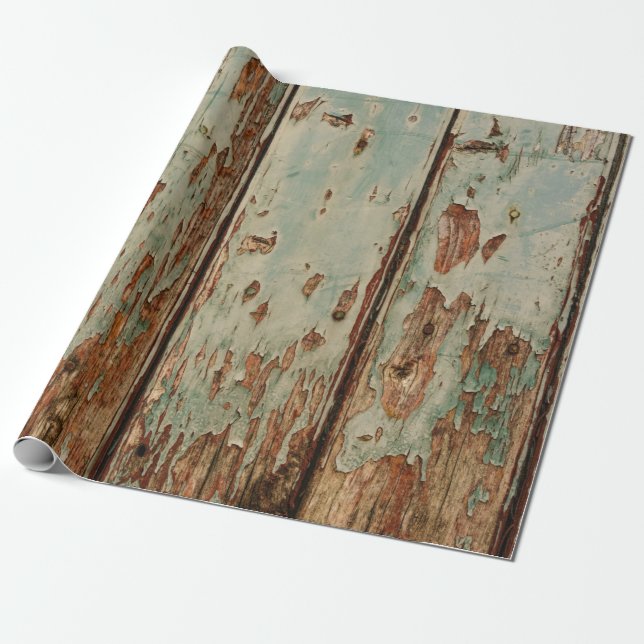 Papier Cadeau Beige and brown wooden board (Déroulé)