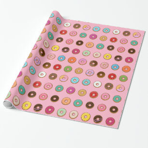 Papier Cadeau Beignets colorés
