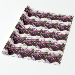 Papier Cadeau Bel Air pourpre de Chevy