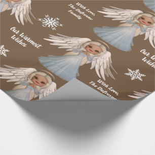 Papier Cadeau Bel ange personnalisé