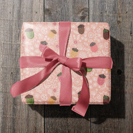 Papier Cadeau Belle Automne Rose Automne Acorn