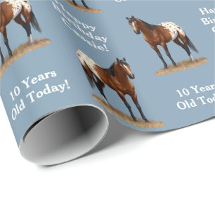 Papier Cadeau Belle Baie Appaloosa Horse