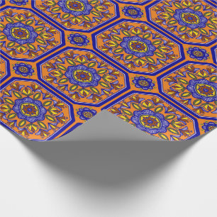 Papier Cadeau Belle Carrelage italien Boho