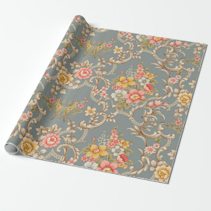 Papier Cadeau Belle décoration de style ornement baroque