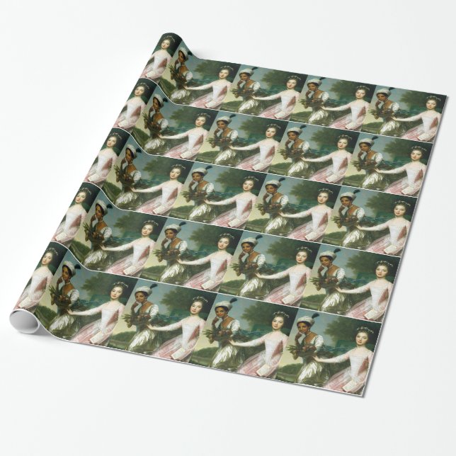 Papier Cadeau Belle et Madame Murray d'Elizabeth de Dido (Déroulé)