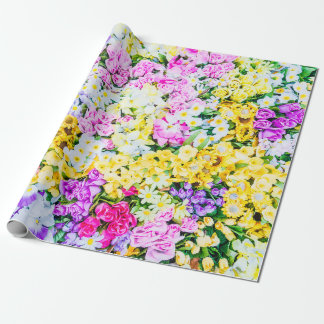 Papier Cadeau Belle Fond de Fleur, beau,