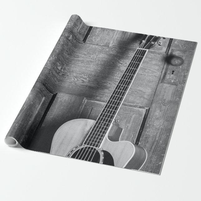 Papier Cadeau Belle guitare (Déroulé)
