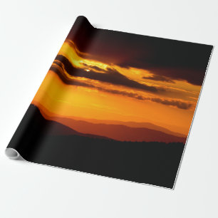 Papier Cadeau Belle photo de coucher du soleil