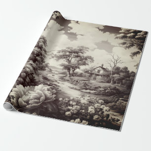 Papier Cadeau Belle Toile vintage