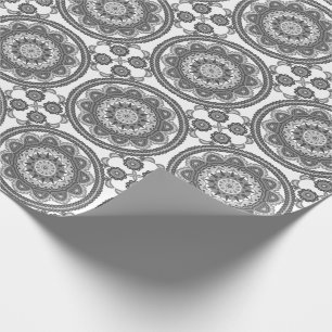 Papier Cadeau Belle tuile noire et blanche de Talavera