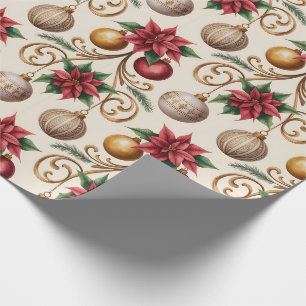 Papier Cadeau Belles décorations de Noël victoriennes
