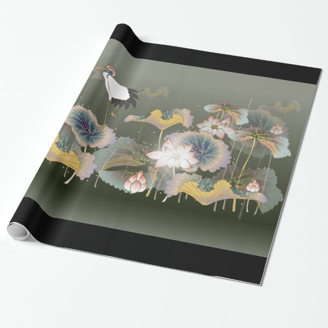 Papier Cadeau Belles grues Lily Papier à envelopper (Déroulé)