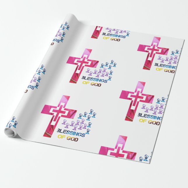 Papier Cadeau bénédiction de Dieu (Déroulé)