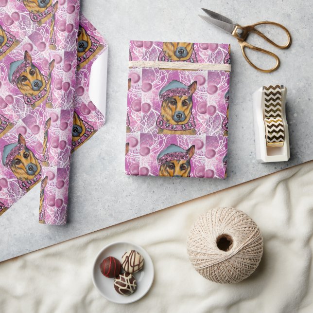 Papier Cadeau Berger Allemand    (Artisanat)