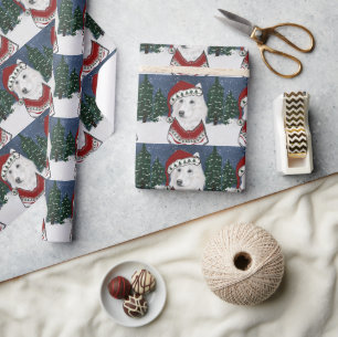 Papier Cadeau Berger allemand blanc