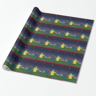 Papier Cadeau Bergers veillant sur leurs troupeaux