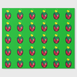 Papier Cadeau Berry Joyeux Noël Livre vert