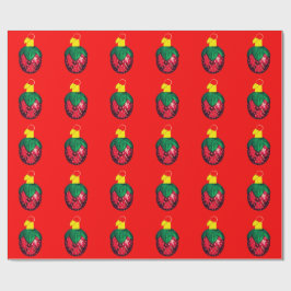 Papier Cadeau Berry Joyeux Noël Rouge papier d'enveloppement