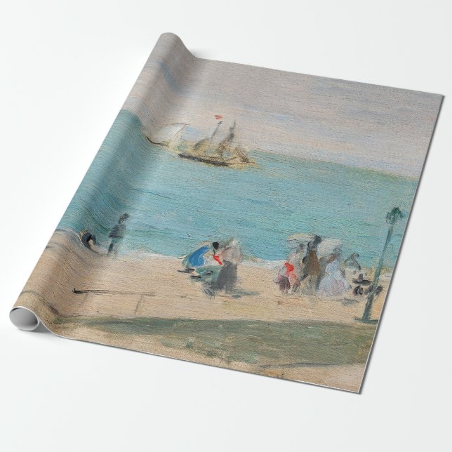 Papier Cadeau Berthe Morisot - Sur la plage, Les Petites-Dalles (Déroulé)