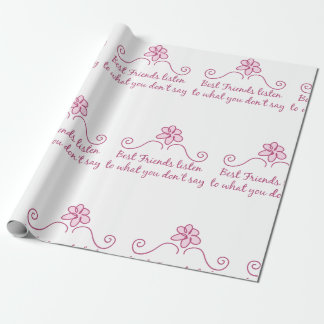 Papier Cadeau Best Friends Listen