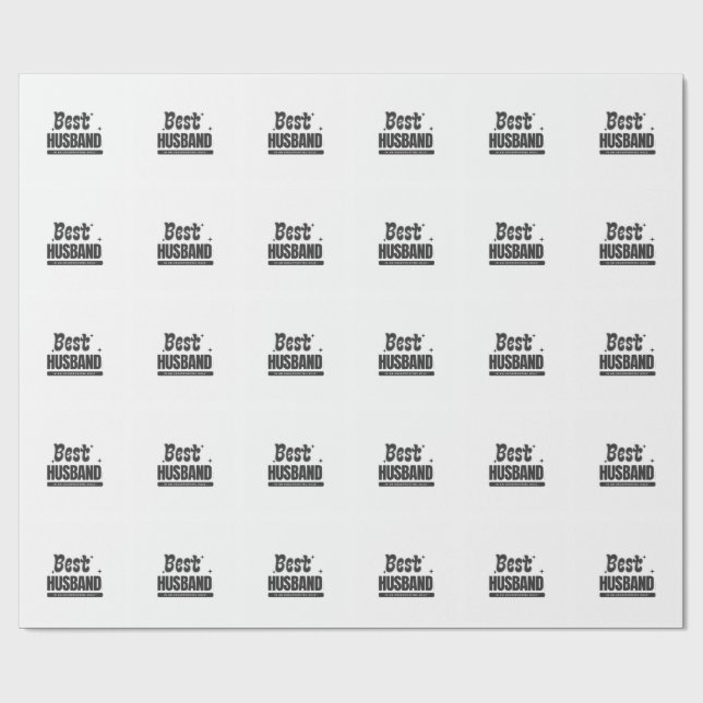 Papier Cadeau BEST HUSBAND in an Unsupporting Role- (Plat)