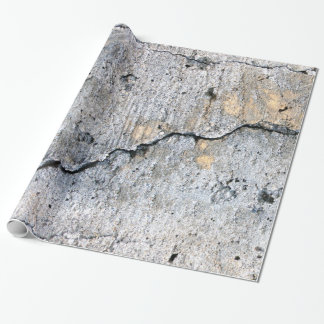 Papier Cadeau Béton sale et criqué