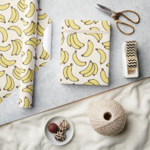 Papier Cadeau Beurre banane Parade Jaune