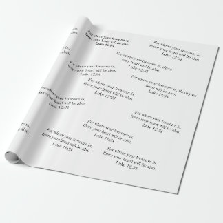 Papier Cadeau Bible Verse papier d'enveloppement pour trésor, ca