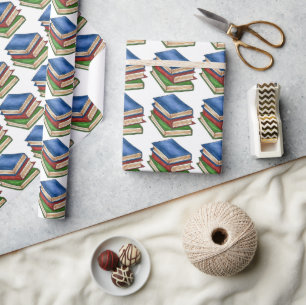 Papier Cadeau Bibliothèque Pile Enseignant Formation Lire Lectur