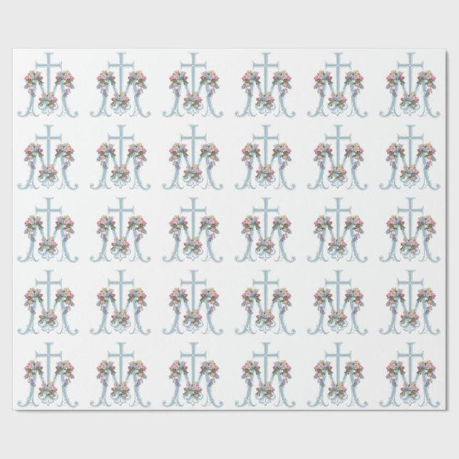 Papier Cadeau Bienheureuse Vierge Marie Religieuse Marian Cross  (Couture)