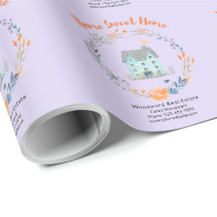 Papier Cadeau Bienvenue chez vous, votre agent immobilier person