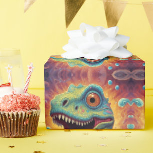 Papier Cadeau Bienvenue dans le monde magique de Dino Delights
