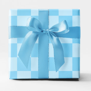 Papier Cadeau Big Baby Blue À damiers