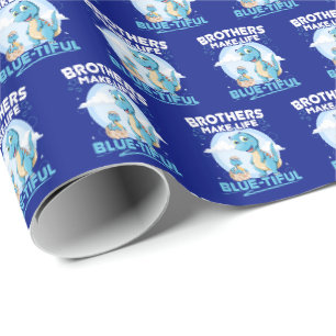 Papier Cadeau Big Brother Dinosaur Beau jeu de vie