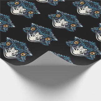 Papier Cadeau Big Daddy Emu grand oiseau australien bleu