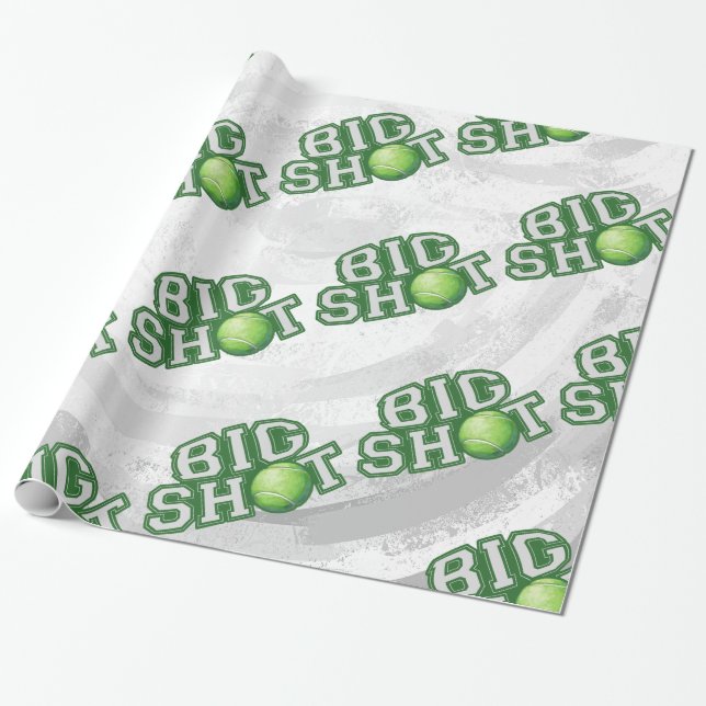 Papier Cadeau Big Shot Tennis Ball (Déroulé)