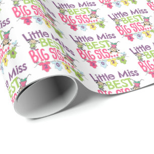 Papier Cadeau Big Sister 2024 - Little Miss Best Big Sis
