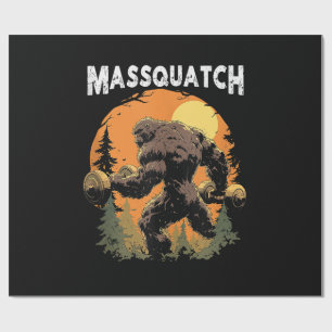 Papier Cadeau Bigfoot Massquatch Drôle