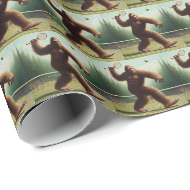 Papier Cadeau Bigfoot Tennis (Coin rond)