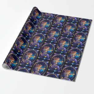 Papier Cadeau Bijoux Galaxie Zodiac Sagittarius
