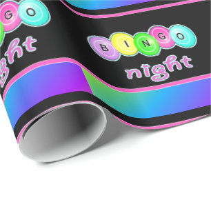 Papier Cadeau Bingo Bingo Bingo de nuit